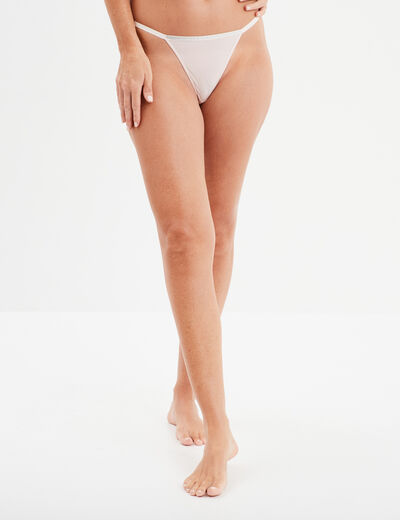 String avec strass rose clair femme