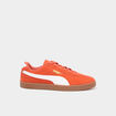 Tennis basses &agrave; lacets en cuir Puma Club orange fonc&eacute; homme