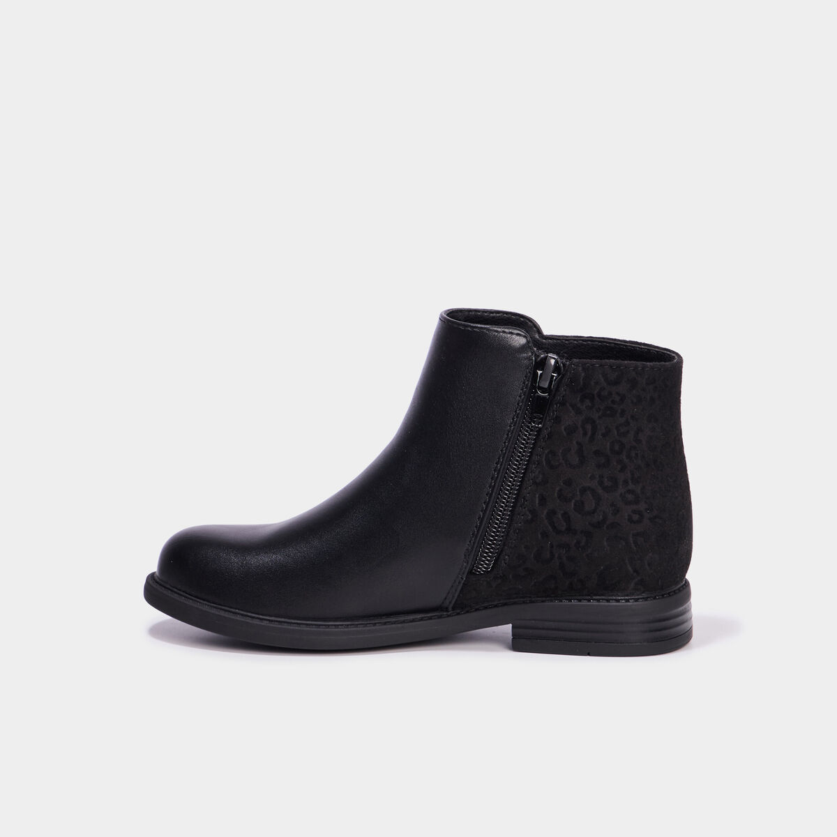 Boots chelsea plates noir fille