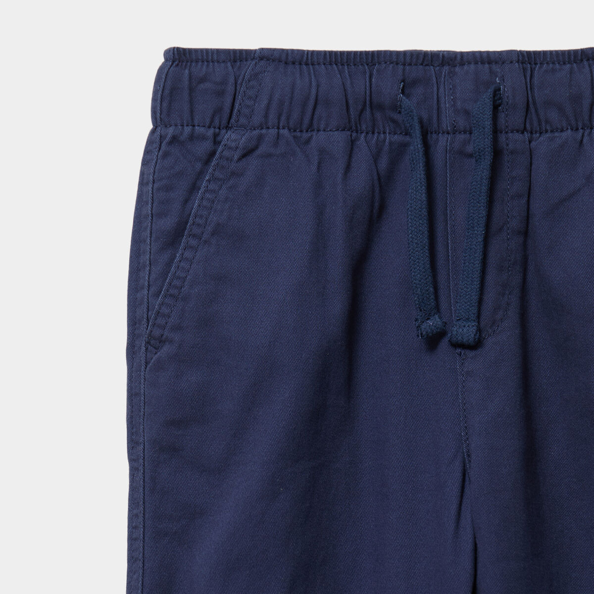 Pantalon jogger doubl&eacute; coton bleu marine gar&ccedil;on