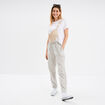 Pantalon cigarette coton élastiqué blanc femme