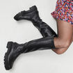 Bottes semelles crantées noir femme