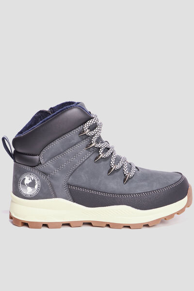 Bottines avec zip Trappeur Barato bleu garçon