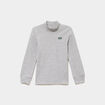 T-shirt col montant manches longues gris clair gar&ccedil;on