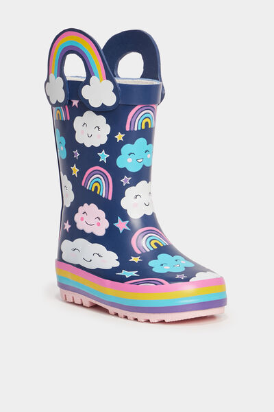 Bottes de pluie multicolore b&eacute;b&eacute; fille