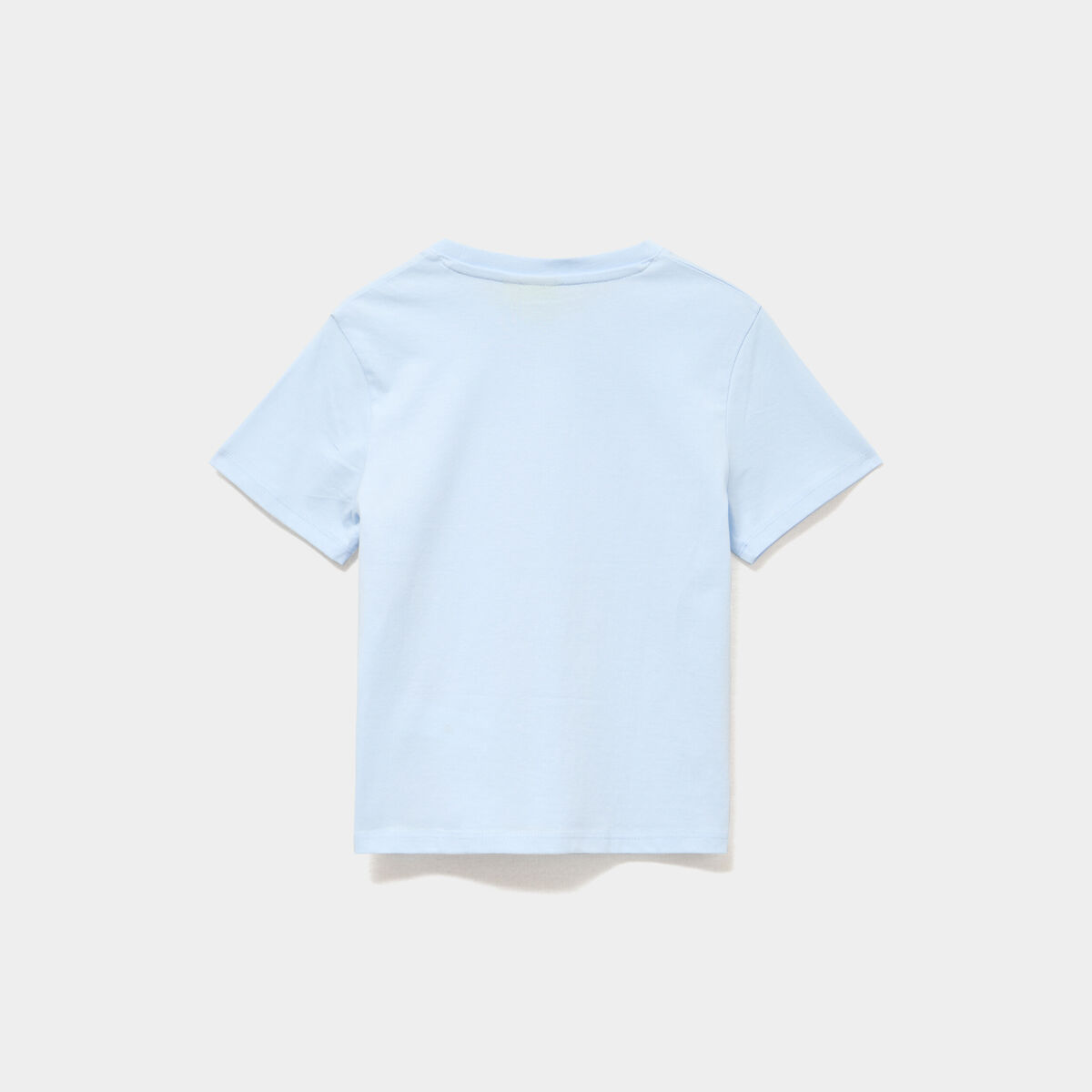 T-shirt manches courtes coton Stitch bleu clair fille
