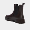 Bottes de pluie crant&eacute;es marron femme