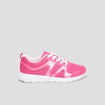 Baskets running à lacets rose fille