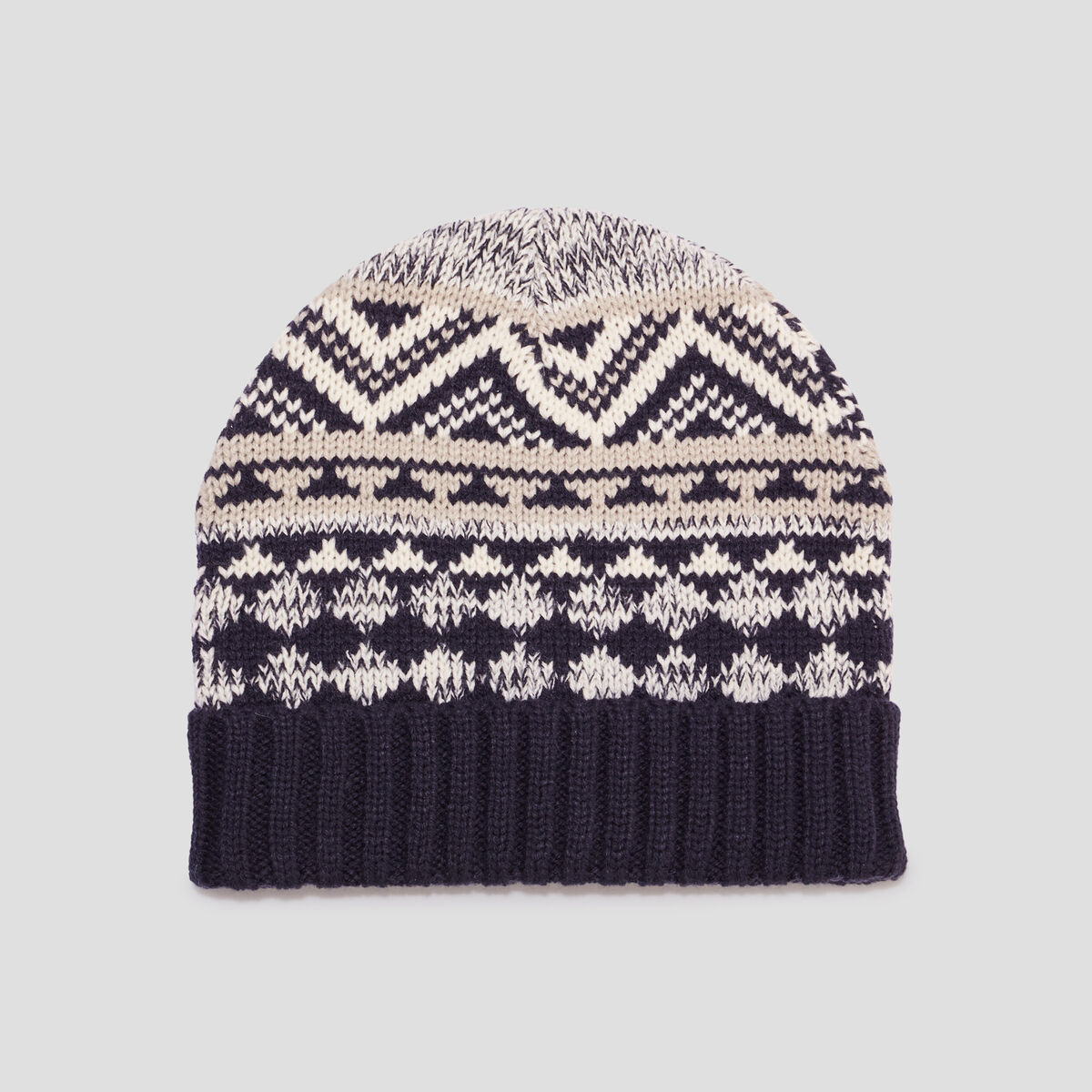 Bonnet tricoté multicolore homme