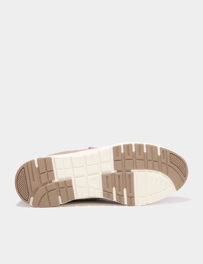 Chaussures bateau &agrave; scratchs sable homme