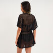 Robe de plage dentelle noir femme