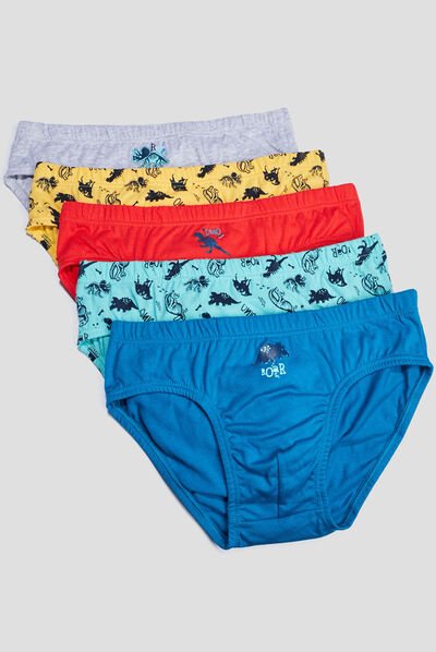 Lot 5 slips bleu marine garçon