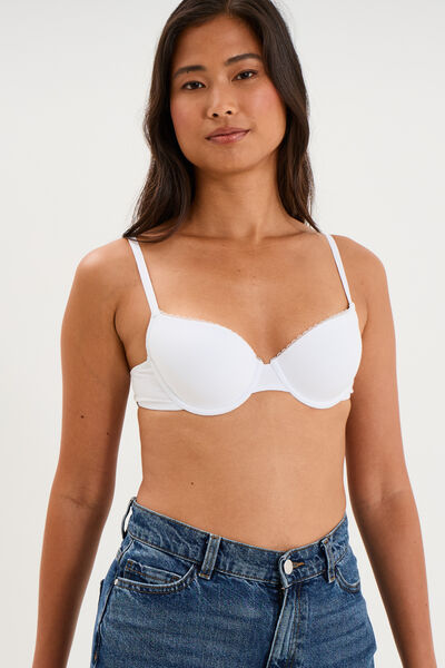 Soutien-gorge padd&eacute; embo&icirc;tant blanc femme