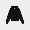 Sweat zipp&eacute; &agrave; capuche noir femme