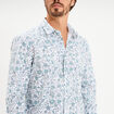 Chemise ajust&eacute;e manches longues blanc homme