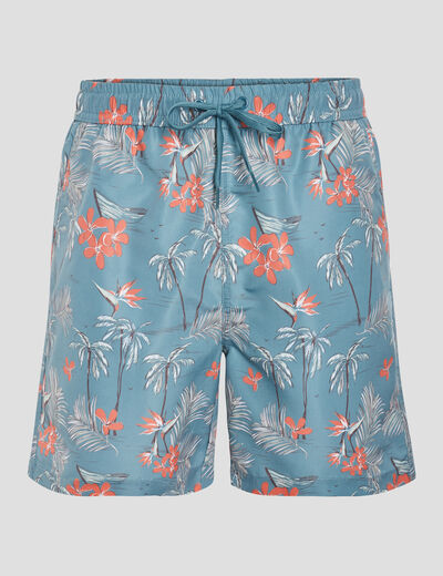Short de bain vert homme