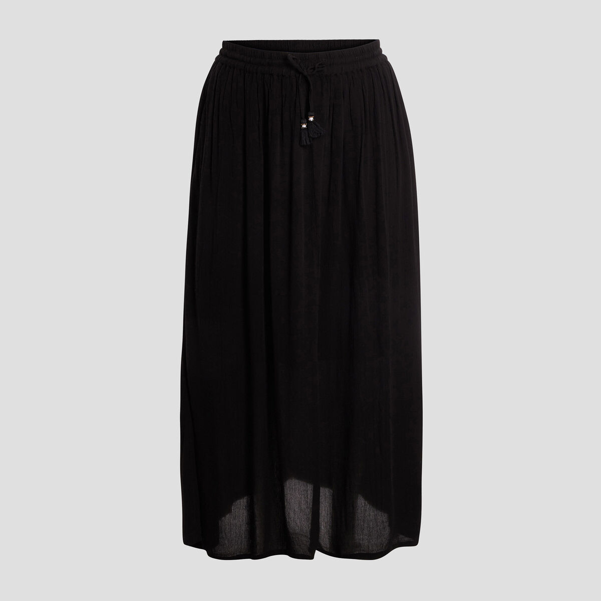 Jupe longue noir femme grande taille