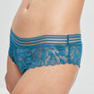 Shorty en dentelle bleu pétrole femme