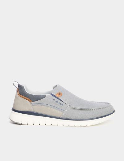 Chaussures bateau gris homme
