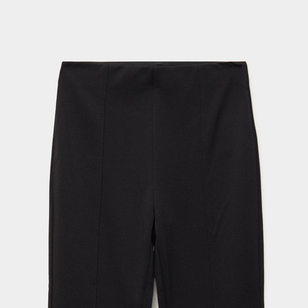 Pantalon bootcut stretch noir fille