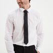Cravate avec effet satin noir homme