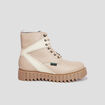 Bottines en cuir Kickers Kickfab sable femme