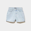 Short mom en jean 5 poches denim bleach femme