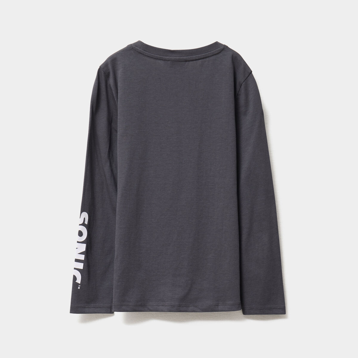 T-shirt manches longues coton Sonic gris foncé garçon