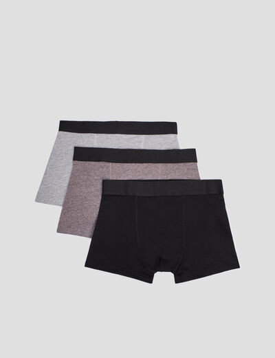 Lot 3 boxers noir homme