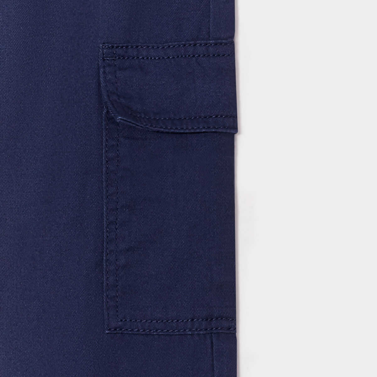 Pantalon cargo taille élastiquée bleu marine garçon