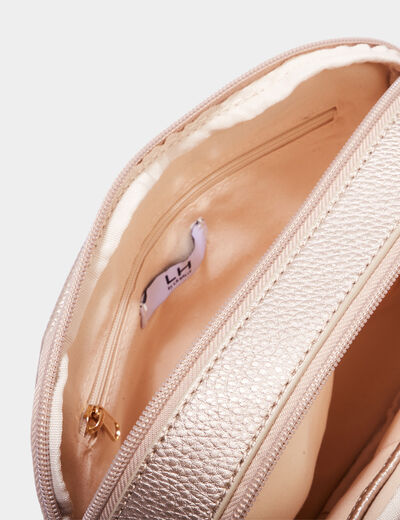 Sac pochette avec poche à rabat couleur or femme