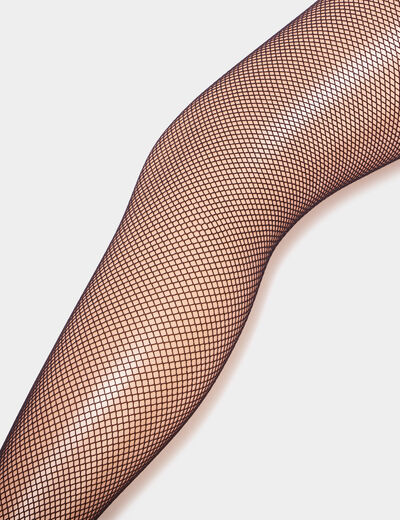 Collants résille noir femme