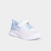 Baskets running à scratchs blanc fille