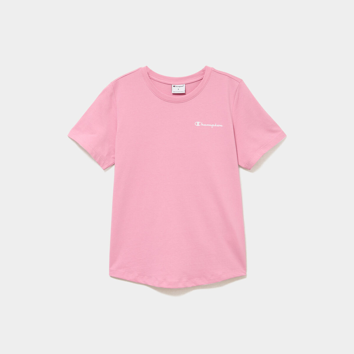 T-shirt manches courtes coton Champion rose femme