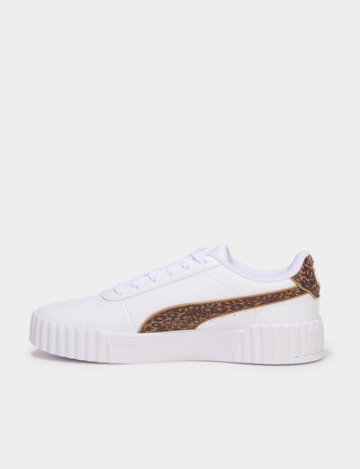 Baskets en cuir Puma Carina 3.0 marron femme