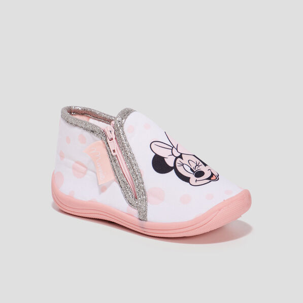 Chaussons emboîtants Minnie rose bébé fille