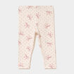 Legging coton majoritaire creme b&eacute;b&eacute; fille