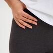Legging taille élastiquée gris foncé femme