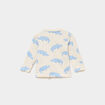 T-shirt manches longues coton ecru b&eacute;b&eacute; gar&ccedil;on