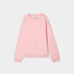 Sweat col rond manches longues rose clair fille