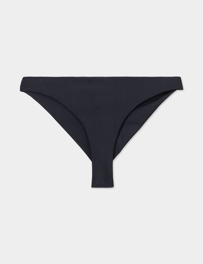 Bas de maillot de bain forme tanga noir femme