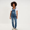 Salopette en jean de grossesse denim stone femme maternit&eacute;