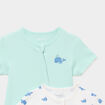 Lot 2 combishorts manches courtes coton ecru b&eacute;b&eacute;
