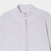Gilet zippé col montant coton gris garçon