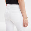 Pantacourt slim 5 poches blanc femme