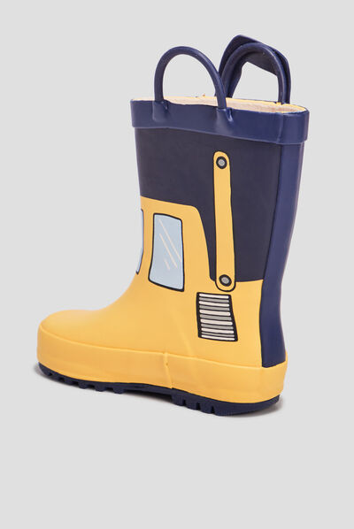Bottes de pluie jaune garçon