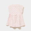 Robe patineuse manches courtes rose b&eacute;b&eacute; fille