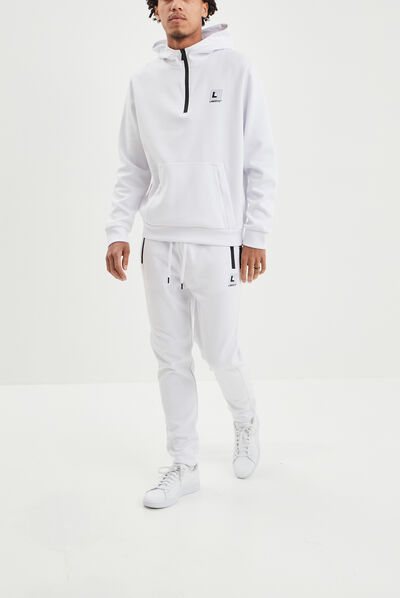 Sweat à capuche hoodie Liberto blanc homme