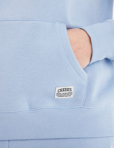 Sweat à capuche hoodie Creeks Original bleu clair femme