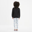 Ensemble pyjama pantalon coton Stitch noir femme